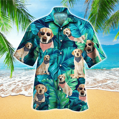 Retriever Dog Hawaiian Shirt, Dog Personalized Hawaiian Shirt Men HO2442