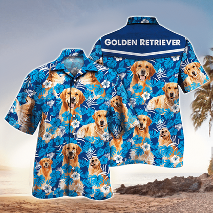 Retriever Dog Shirt, Retriever Dog Hawaiian Shirt For Dog Lovers HO2439