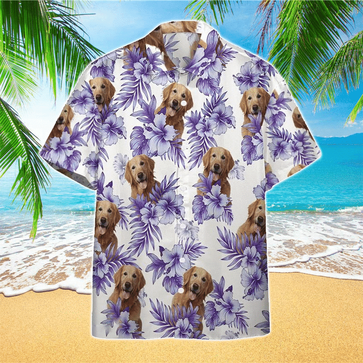 Retriever Dog Shirt, Retriever Dog Hawaiian Shirt For Dog Lovers HO2439