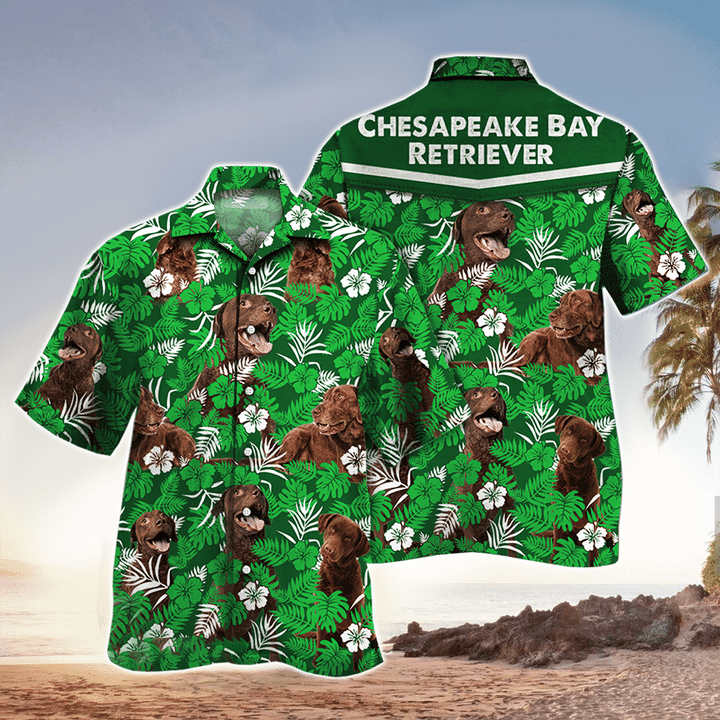 Golden Retriever Flower Vintage Hawaiian shirt, The Best Gift For Dog Lovers Hawaiian Shirt HO2441