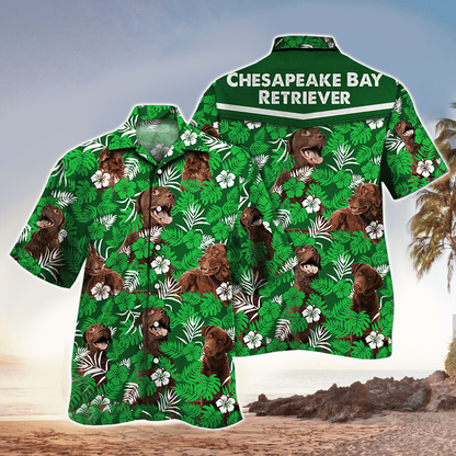 Golden Retriever Flower Vintage Hawaiian shirt, The Best Gift For Dog Lovers Hawaiian Shirt HO2441