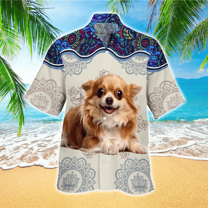 Summer Chihuahua Hawaiian Shirt, Dog Hawaiian shirt Mens, Hawaiian Shirt For Dog Lover HO2445