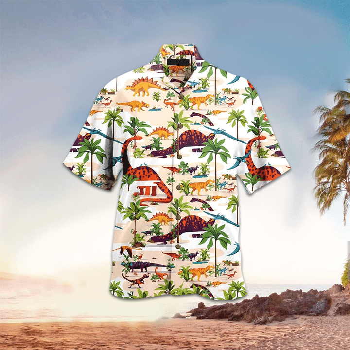 Dinosaurs Terrier Aloha Hawaii Shirt, Perfect Hawaiian Shirt For Dinosaurs Lover HO2193