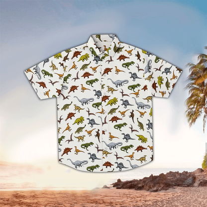 Dinosaurs Terrier Aloha Hawaii Shirt, Perfect Hawaiian Shirt For Dinosaurs Lover HO2193
