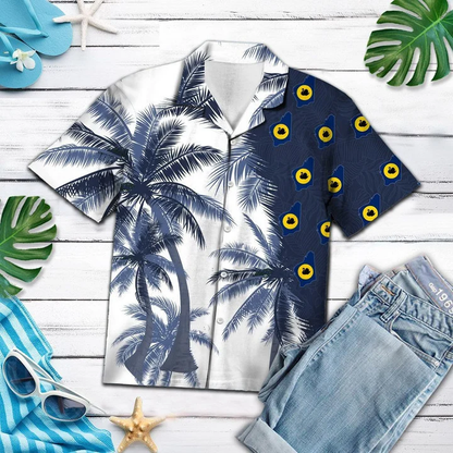 Palm Tree Great Gift For Western Australia Lover Pattern Hawaiian Shirt HO2383