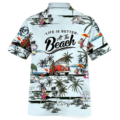 Life Is Better At The Beach Summer Holiday Hawaiian Shirt HO2390