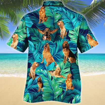Loyal Bloodhound Dog Lovers Gift Idea Pattern Hawaiian Shirt HO1936
