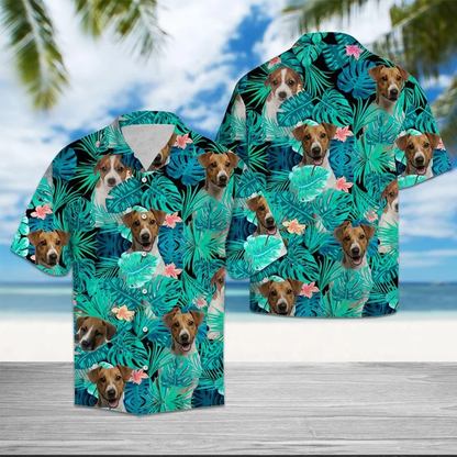 Jack Russell Into Tropical Jungle Hawaiian Shirt HO1896