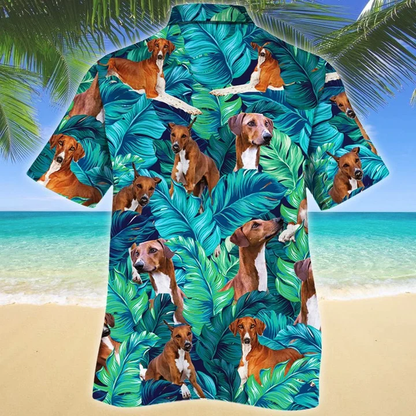 Gift For Azawakh Dog Lovers Summer Beach Palm Tree Hawaiian Shirt HO1908
