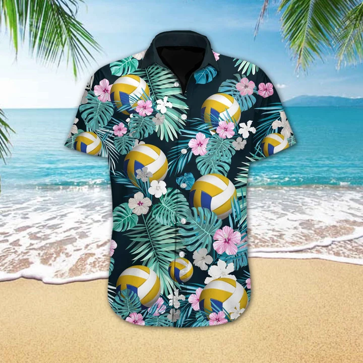 Volleyball Flower Tropical Jungle Hawaiian Shirt HO1852