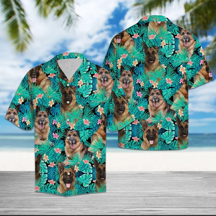 Awesome Beagle Cute Dog Christmas Flower Hawaiian Shirt for Men, Gift for dog lovers HO1858