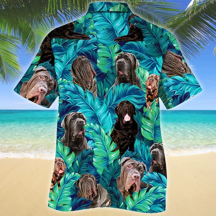 Happy Neapolitan Mastiff Dog Lovers Summer Beach Palm Tree Hawaiian Shirt, Summer aloha hawaii shirt for Men women HO1725
