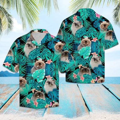 Tropical Himalayan Palm Tree Leaves Summer Vacation Aloha Hawaiian Shirt, Summer aloha hawaii shirt for Men women HO1731