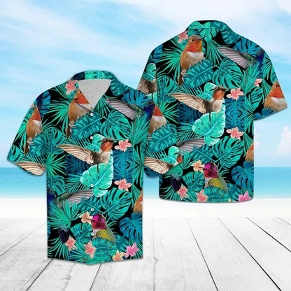 Nice Hummingbird Tropical Jungle Hawaiian Shirt, Summer aloha hawaii shirt for Men women HO1722