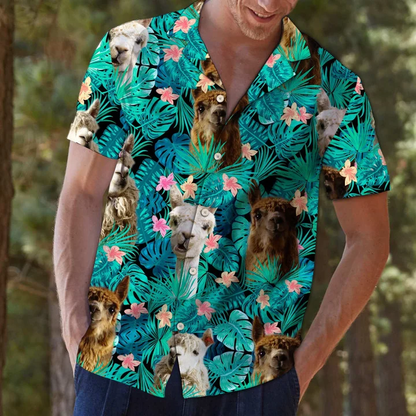 Animal Species Llama Tropical Jungle Hawaiian Shirt HO1713