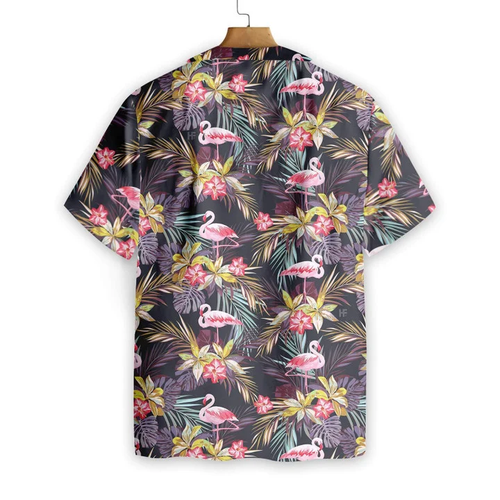 Cute Flamingo Brilliant Tropical Forest Hawaiian Shirt HO1184