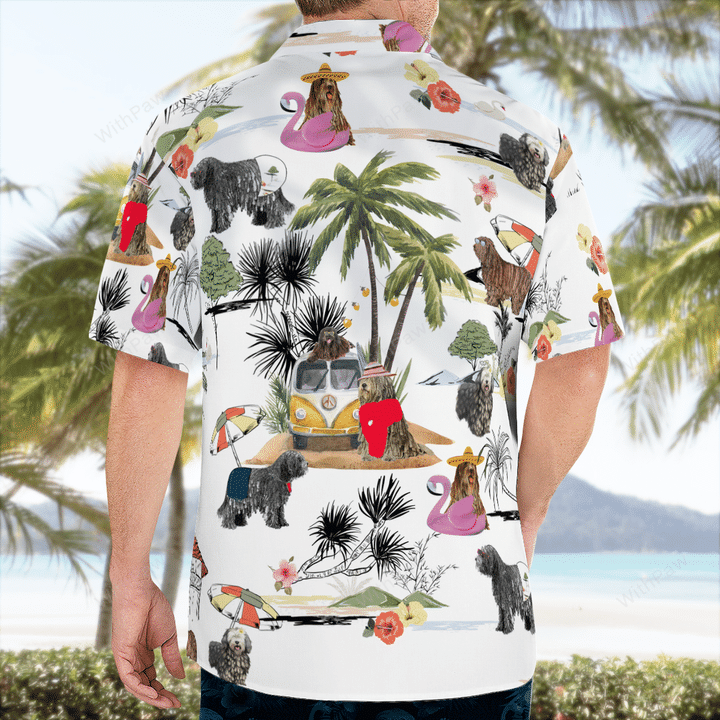 Bergamasco On The Beach Unisex Hawaiian Shirt, Summer gift, Hawaiian Shirts for Men, Aloha Beach Shirt HO1034