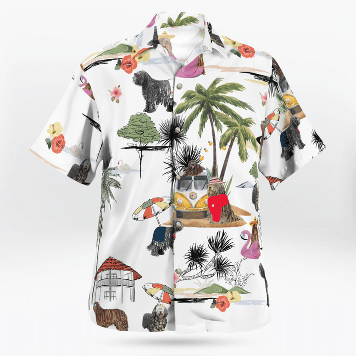 Bergamasco On The Beach Unisex Hawaiian Shirt, Summer gift, Hawaiian Shirts for Men, Aloha Beach Shirt HO1034