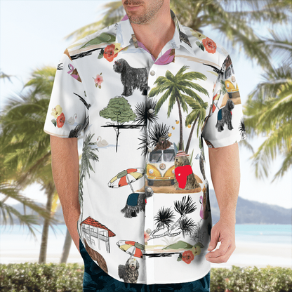 Bergamasco On The Beach Unisex Hawaiian Shirt, Summer gift, Hawaiian Shirts for Men, Aloha Beach Shirt HO1034