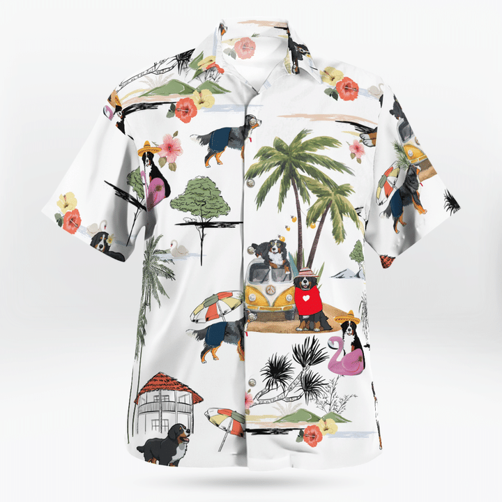 Entlebucher Mountain On The Beach Unisex Hawaiian Shirt, Summer gift, Hawaiian Shirts for Men, Aloha Beach Shirt HO1033