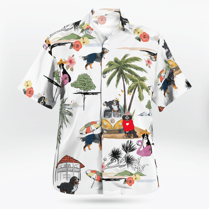 Entlebucher Mountain On The Beach Unisex Hawaiian Shirt, Summer gift, Hawaiian Shirts for Men, Aloha Beach Shirt HO1033