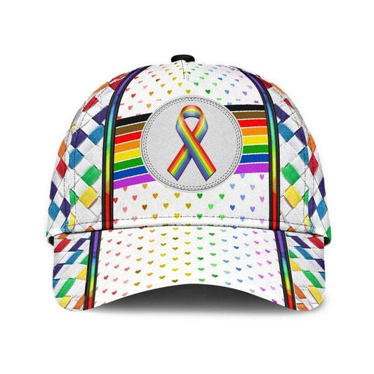 Lgbt 3D All Over Printing Baseball Cap Hat, Couple Gay Gifts, Clasic Cap For Lesbian CO0326