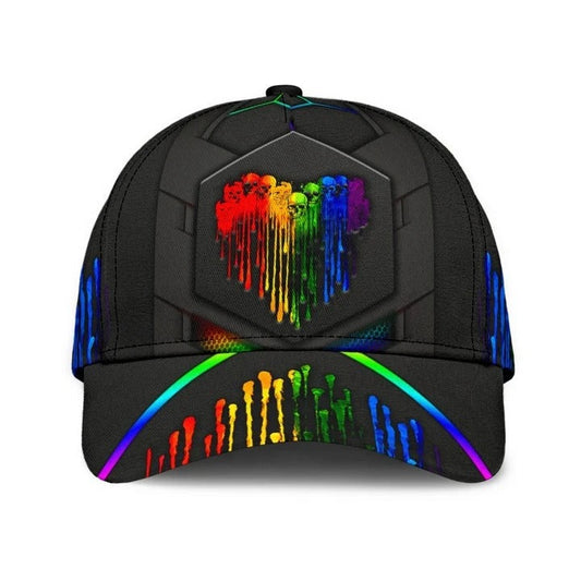 3D LGBT Cap For Couple Lesbian, Be Proud Be Visible LGBT Printing Baseball Cap Hat, Gift For Gay Friends CO0325