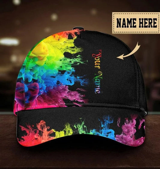 Personalized Pride Baseball Cap For Couple Gay, Lesbian Gifts, Color Of Life Lgbt 3D Baseball Cap Hat CO0322