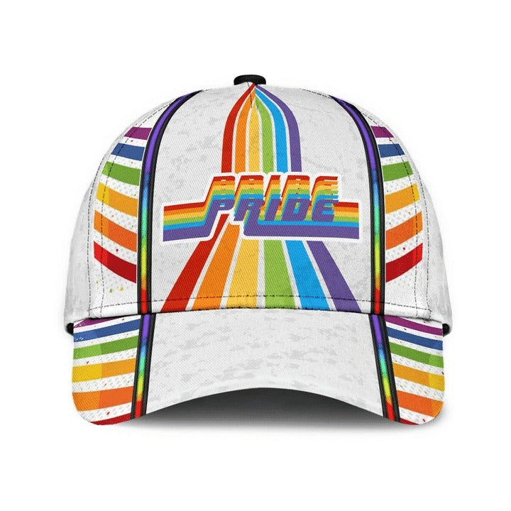 Lesbian Cap, Rainbow Human Beings White Background Lgbt Printing Baseball Cap Hat CO0308