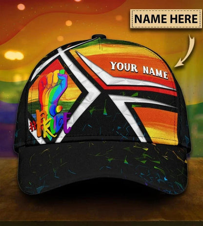 Personalized With Name Lgbtq Cap, I Don't Need Anyone's Approval Lgbt Printing Baseball Cap Hat CO0303