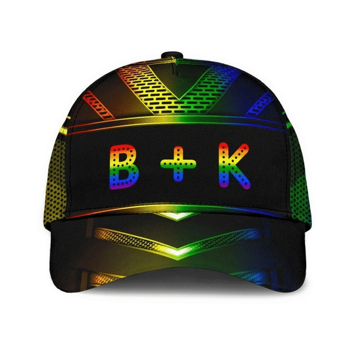 Pride Baseball Cap, Stop Hate Bright Color LGBT Printing Baseball 3D Cap Hat CO0295