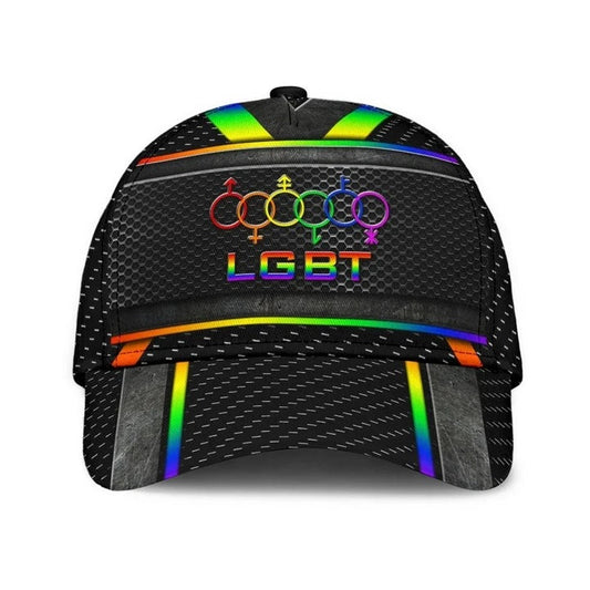 LGBT Pride Baseball Classic Cap, Fascinating Proud LGBT Pride Printing Baseball Cap Hat, Pride Gifts CO0266