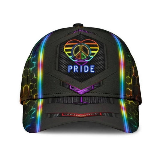Pride Baseball Cap Peace Hope Love Pride LGBT 3D Printed Baseball Cap Hat, Pride Gifts CO0257