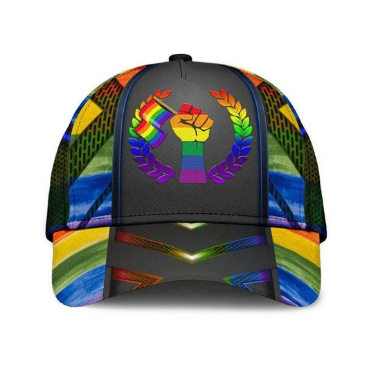 LGBT Cap, Love Is Love LGBT Pride 3D Printing Baseball Cap Hat, LGBT Pride Accessories, Gift For Couple Gay CO0253