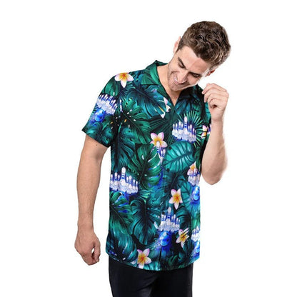 Personalized Bowling Hawaiian Shirt Floral Tropical Pattern, Bowling Player Hawaii Shirt HO4741