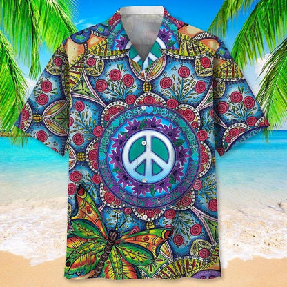 Hippie Vintage Hawaiian Shirt, 3D Full Print Hawaiian Hippie For Men And Woman, Hawaii Aloha Beach Shirt HO4821
