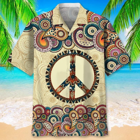 Hippie Vintage Hawaiian Shirt, 3D Full Print Hawaiian Hippie For Men And Woman, Hawaii Aloha Beach Shirt HO4821