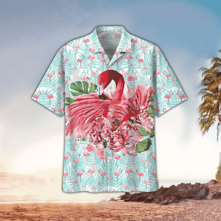 Flamingo Hawaii Shirt, Flamingo Hawaiian Shirt For summer, Flamingo Lovers HO2201