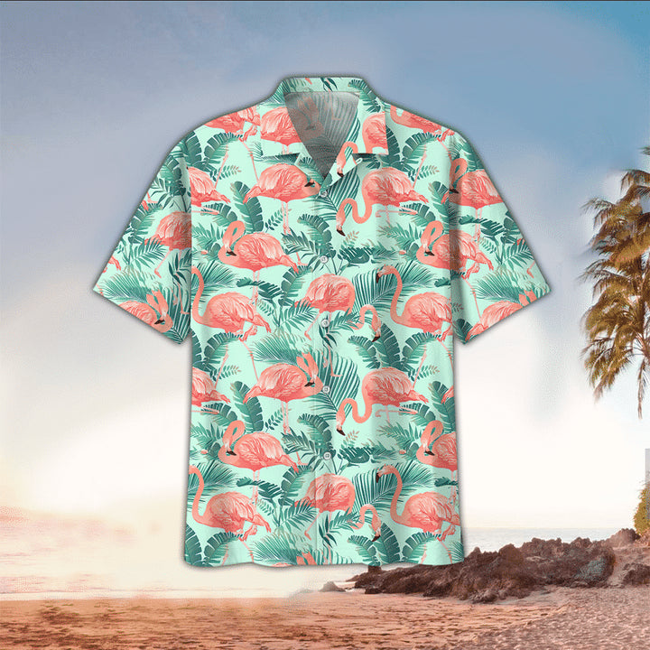 Flamingo Hawaii Shirt, Flamingo Hawaiian Shirt For summer, Flamingo Lovers HO2201