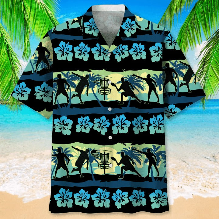 Disc Golf Nature Beach Hawaiian Shirts, Disc Golf Hawaii Aloha Shirts Short Sleeve HO4984