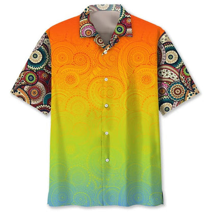 Hippie Bohemian Hawaii Shirt, 3D All Over Print Hawaiian Hippie Shirt, Hippie Gifts For Him, Her, Hawaiian Hippie HO4820