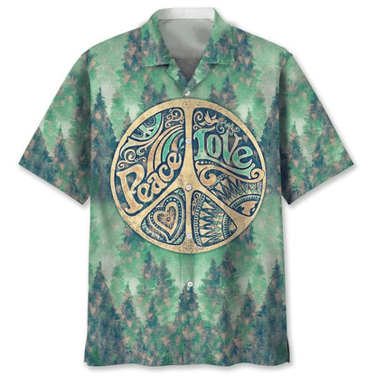 Hippie Flower Hawaiian Shirt, Colorful Hippie Floral Hawaii Beach Shirt, Summer Aloha Beach Shirts HO4823