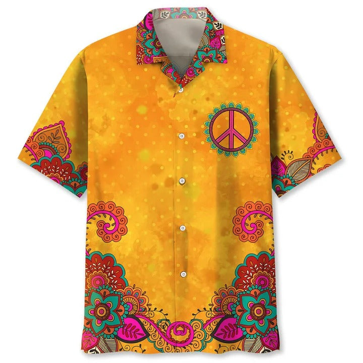 Hippie Abstract Hawaiian Shirts For Men And Woman, Summer Aloha Beach Shirt, Hippie Hawaiian Shirt HO4825