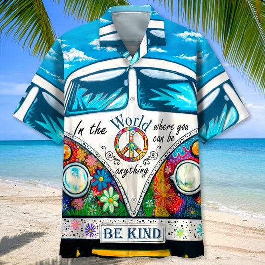 Hippie Bekind Hawaiian Shirts For Men And Woman, Hawaiian Shirt For Hippie, Hippie Art On Aloha Beach Shirt HO4822