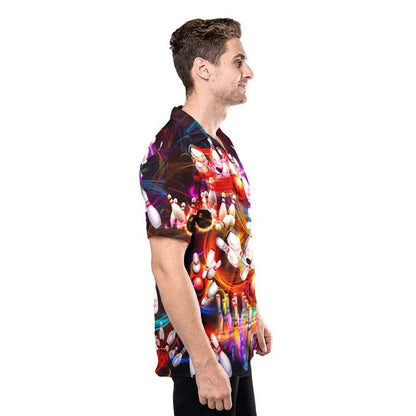 Unique Bowling Hawaiian Shirt, Best Hawaiian Shirt Bowling Pattern, Present on Bowling Day HO4720