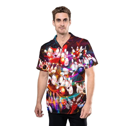 Unique Bowling Hawaiian Shirt, Best Hawaiian Shirt Bowling Pattern, Present on Bowling Day HO4720