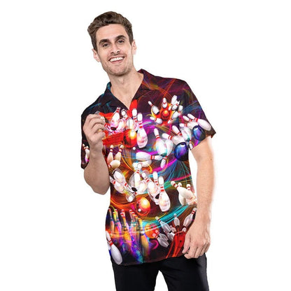 Unique Bowling Hawaiian Shirt, Best Hawaiian Shirt Bowling Pattern, Present on Bowling Day HO4720