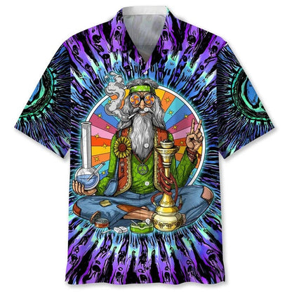 Hippie Abstract Hawaiian Shirts For Men And Woman, Summer Aloha Beach Shirt, Hippie Hawaiian Shirt HO4825