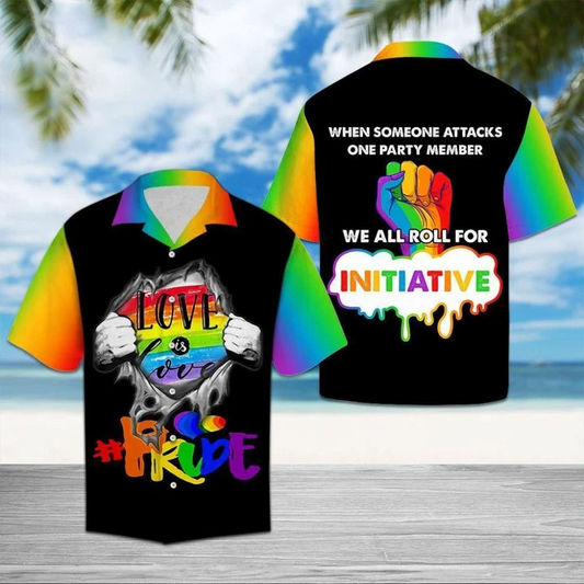 Beach Shirt Lgbt Hawaiian Shirt When Someone Attacks One Party Member We Roll For Initiative Hawaii Shirt HO4631