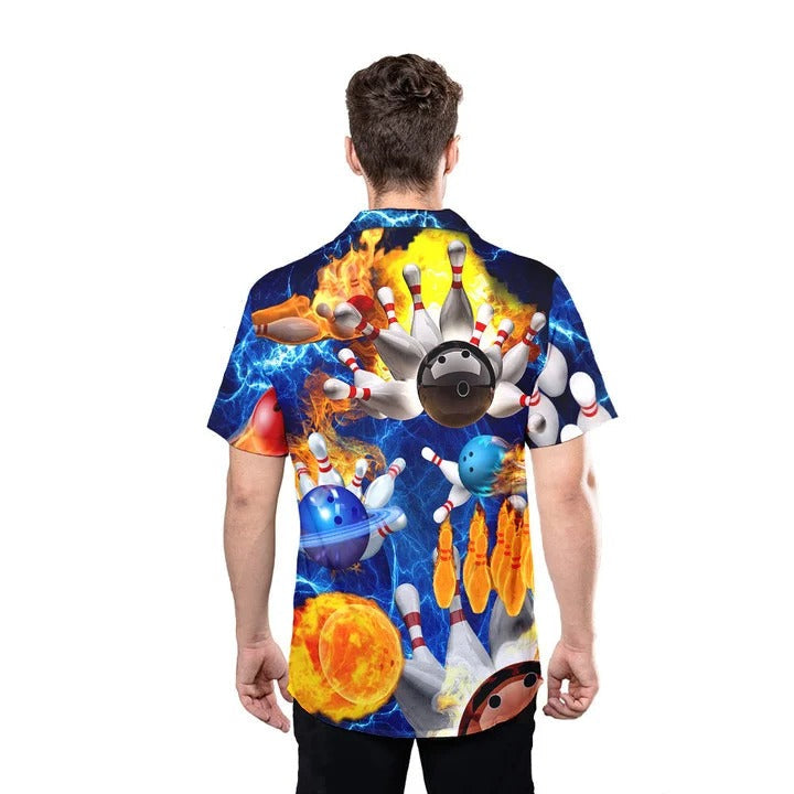 Bowling Hawaiian Shirt For Men Women, 3D All Over Printed Bowling Hawaii Aloha Shirt HO4726